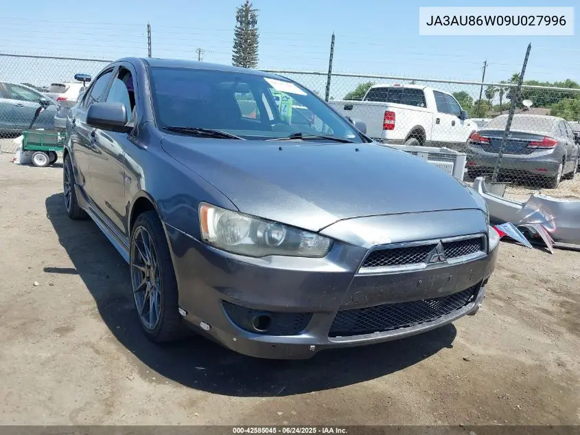 2009 Mitsubishi Lancer Gts VIN: JA3AU86W09U027996 Lot: 42585045