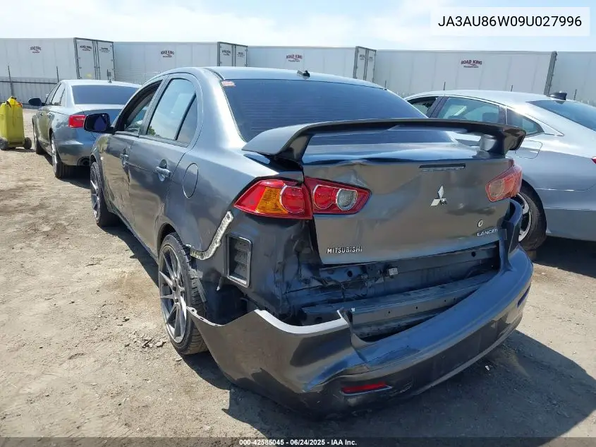 2009 Mitsubishi Lancer Gts VIN: JA3AU86W09U027996 Lot: 42585045