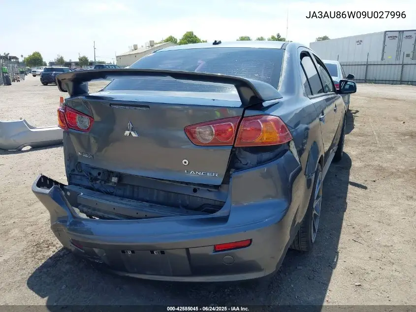 2009 Mitsubishi Lancer Gts VIN: JA3AU86W09U027996 Lot: 42585045