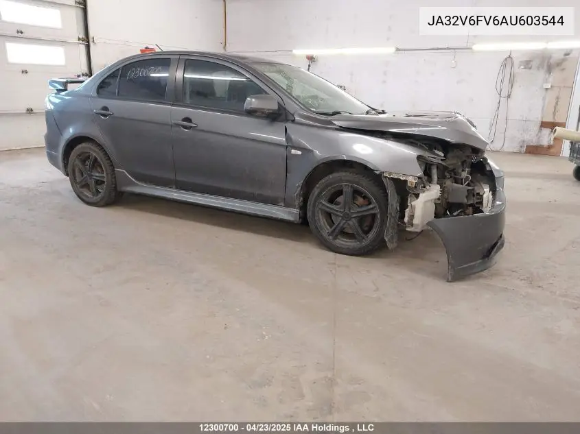 2010 Mitsubishi Lancer Ralliart VIN: JA32V6FV6AU603544 Lot: 12300700
