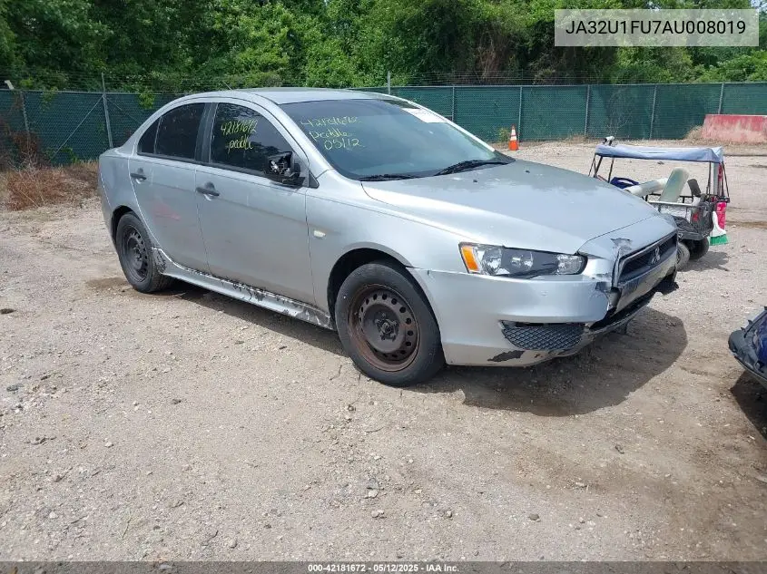 2010 Mitsubishi Lancer De VIN: JA32U1FU7AU008019 Lot: 42181672