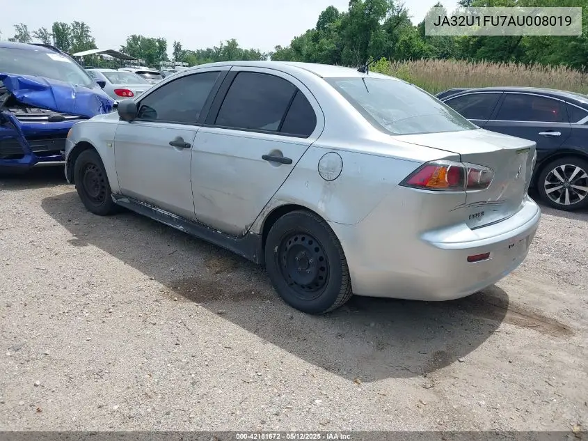 2010 Mitsubishi Lancer De VIN: JA32U1FU7AU008019 Lot: 42181672