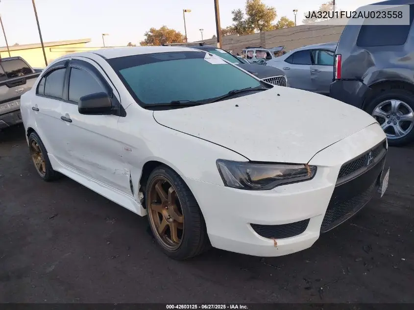 2010 Mitsubishi Lancer De VIN: JA32U1FU2AU023558 Lot: 42603125