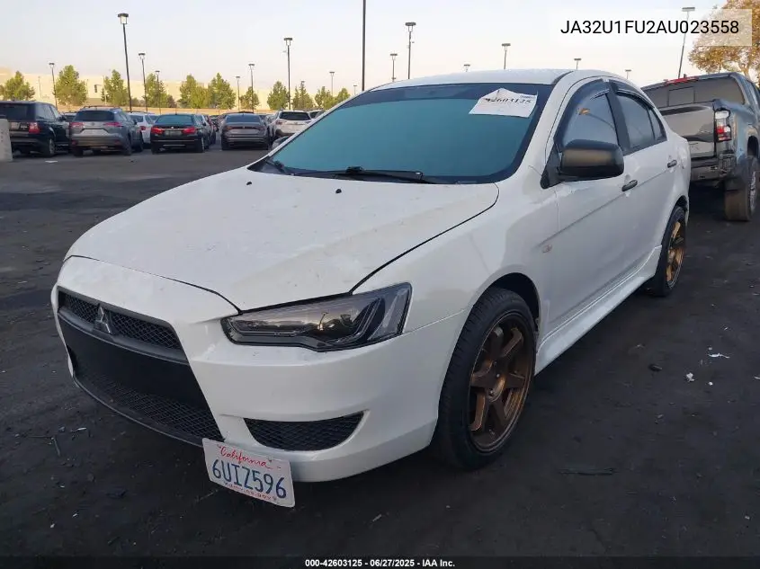 2010 Mitsubishi Lancer De VIN: JA32U1FU2AU023558 Lot: 42603125