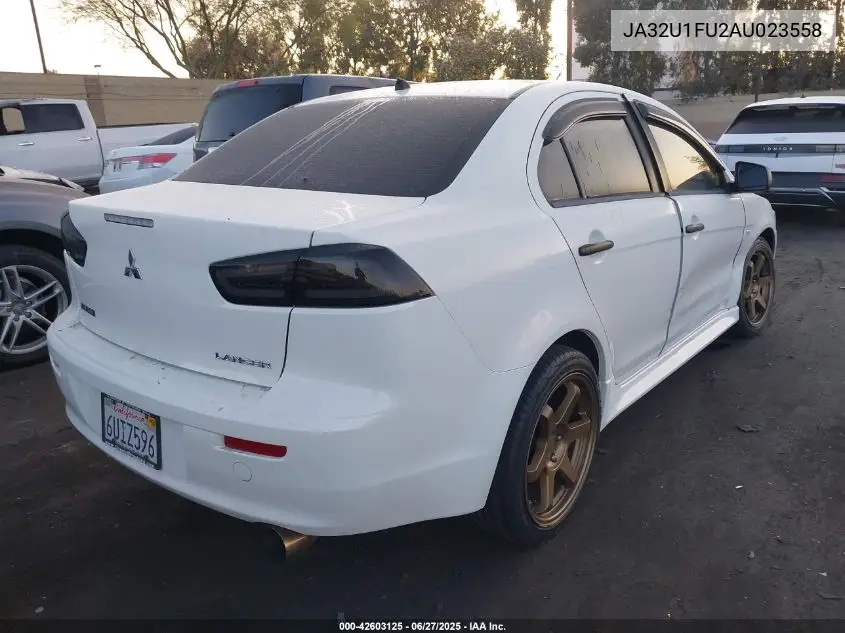 2010 Mitsubishi Lancer De VIN: JA32U1FU2AU023558 Lot: 42603125