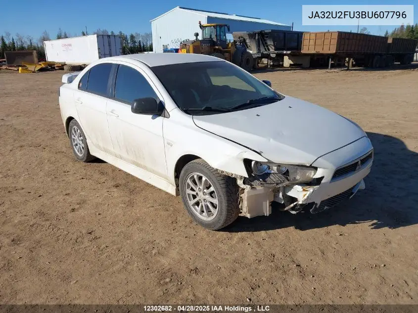2011 Mitsubishi Lancer Se VIN: JA32U2FU3BU607796 Lot: 12302682