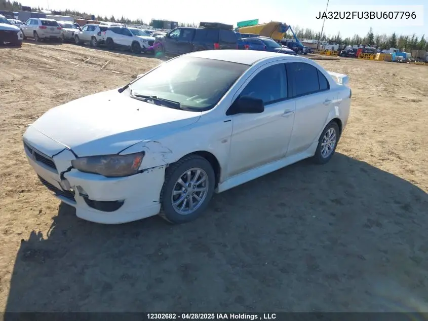 2011 Mitsubishi Lancer Se VIN: JA32U2FU3BU607796 Lot: 12302682