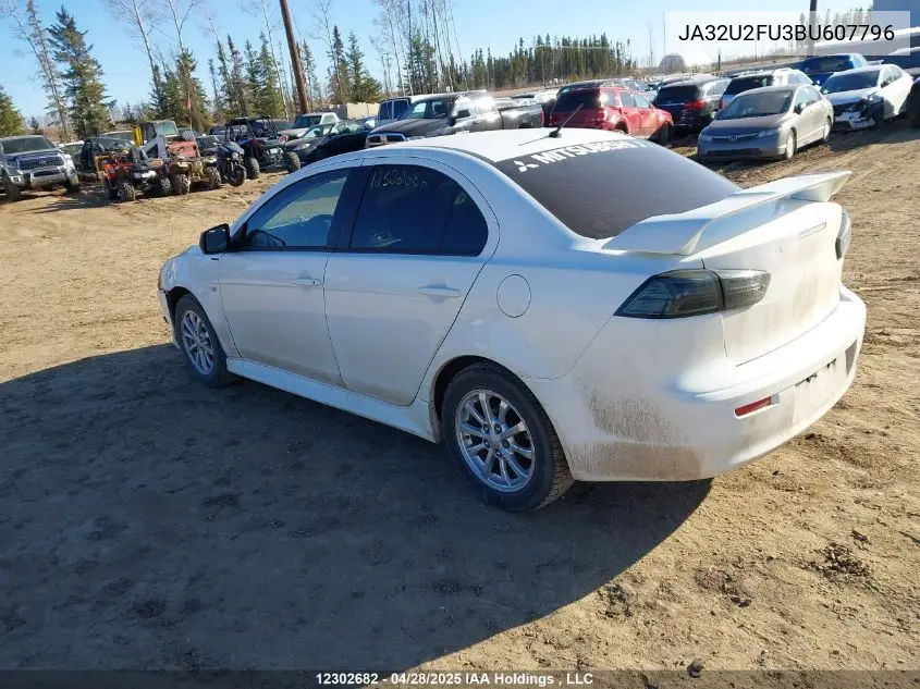 2011 Mitsubishi Lancer Se VIN: JA32U2FU3BU607796 Lot: 12302682