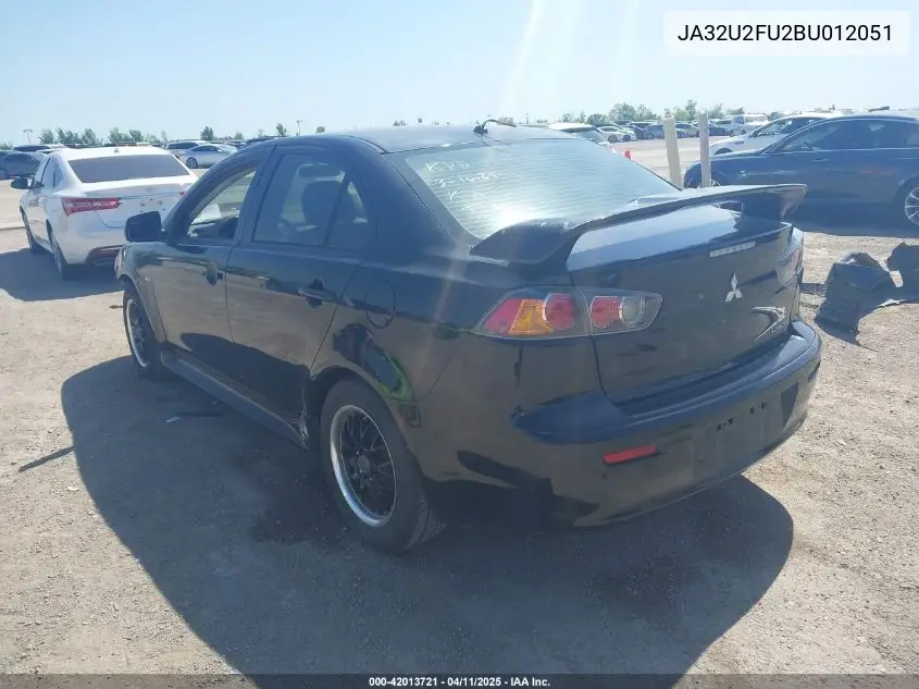 2011 Mitsubishi Lancer Es VIN: JA32U2FU2BU012051 Lot: 42013721
