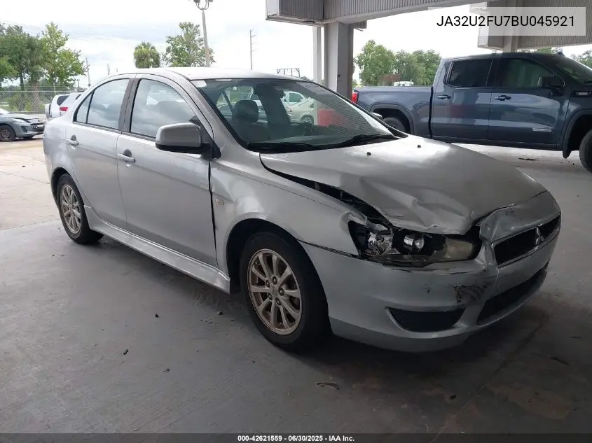 2011 Mitsubishi Lancer Es VIN: JA32U2FU7BU045921 Lot: 42621559