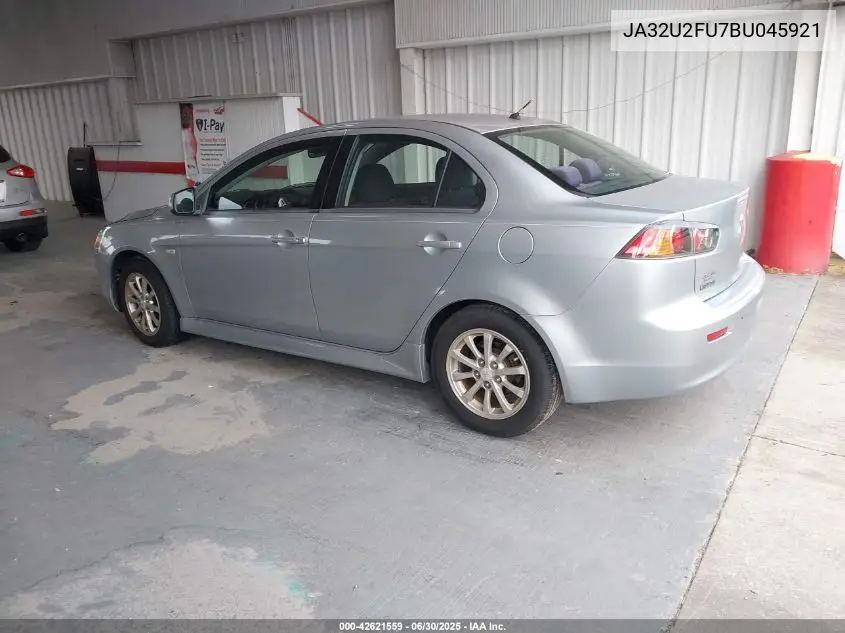 2011 Mitsubishi Lancer Es VIN: JA32U2FU7BU045921 Lot: 42621559