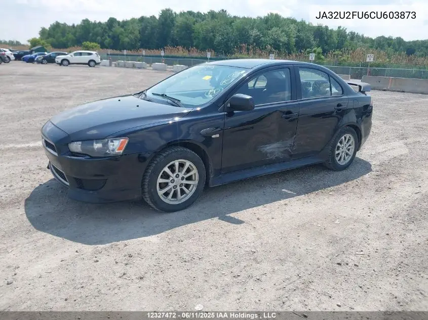 2012 Mitsubishi Lancer Se VIN: JA32U2FU6CU603873 Lot: 12327472