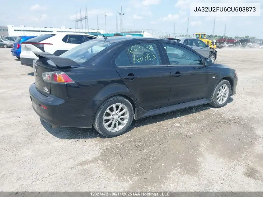 2012 Mitsubishi Lancer Se VIN: JA32U2FU6CU603873 Lot: 12327472