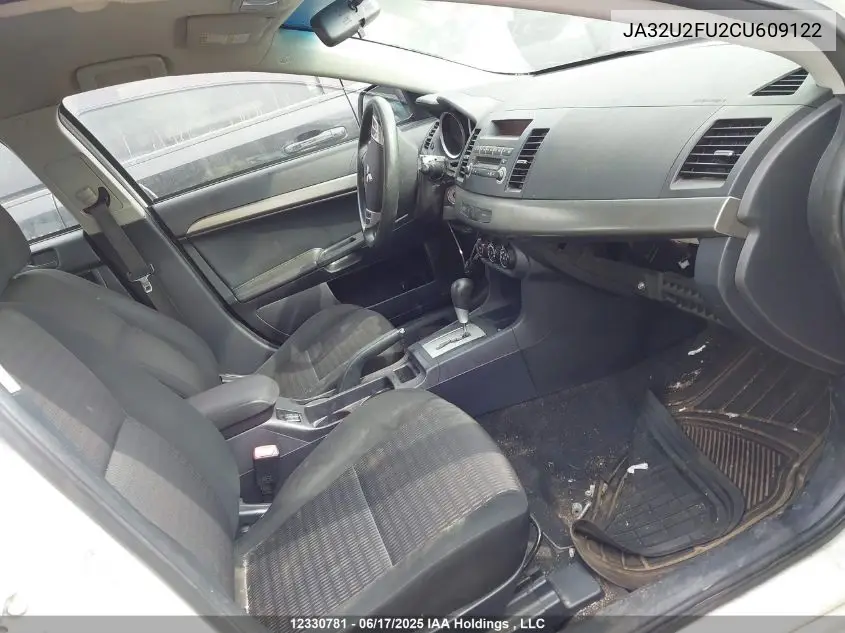 2012 Mitsubishi Lancer Es/Es Sport VIN: JA32U2FU2CU609122 Lot: 12330781