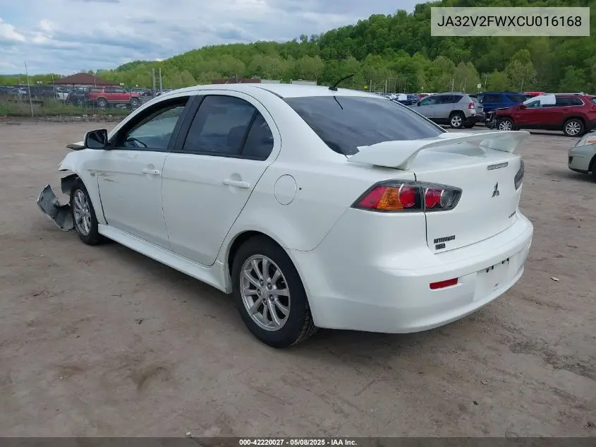 2012 Mitsubishi Lancer Se VIN: JA32V2FWXCU016168 Lot: 42220027