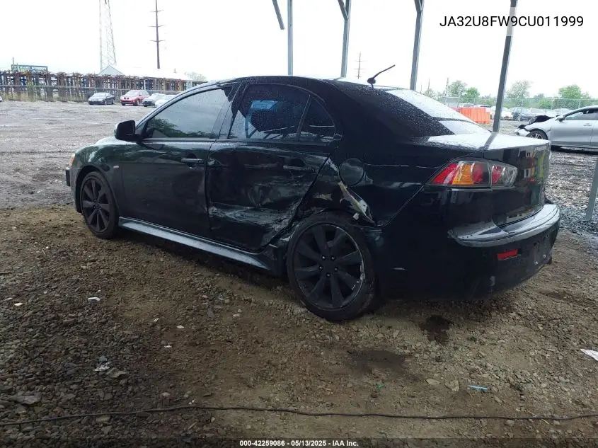 2012 Mitsubishi Lancer Gt VIN: JA32U8FW9CU011999 Lot: 42259086