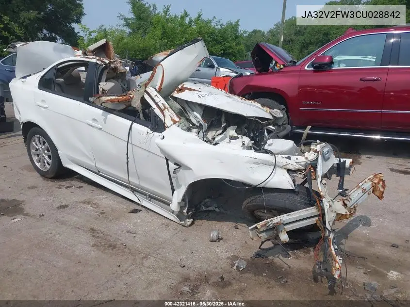 2012 Mitsubishi Lancer Se VIN: JA32V2FW3CU028842 Lot: 42321416