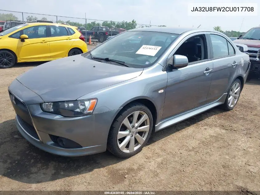 2012 Mitsubishi Lancer Gt VIN: JA32U8FW2CU017708 Lot: 42430155