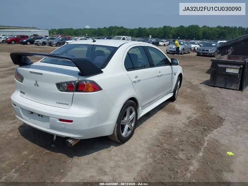 2012 Mitsubishi Lancer Es VIN: JA32U2FU1CU030090 Lot: 42493568