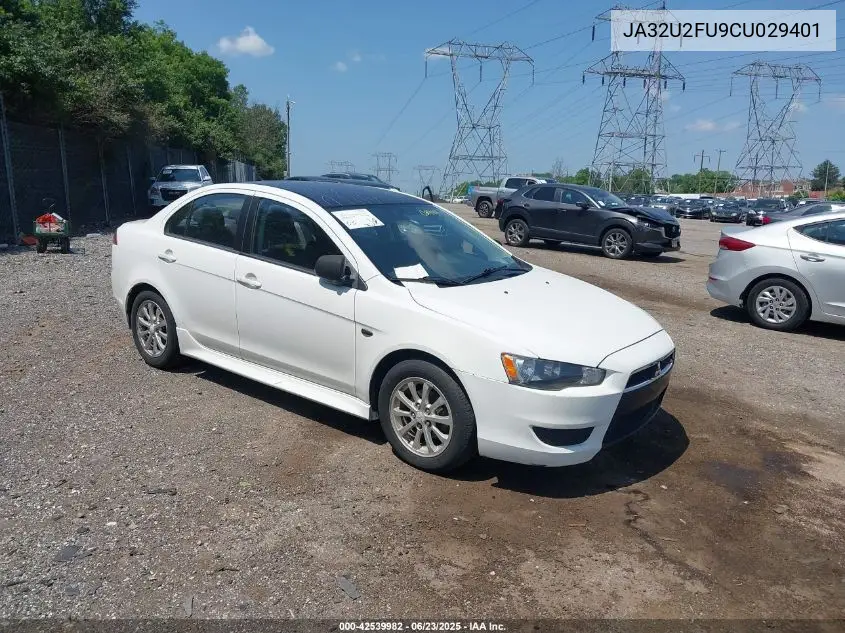 2012 Mitsubishi Lancer Es VIN: JA32U2FU9CU029401 Lot: 42539982
