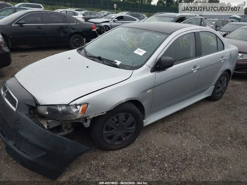 2012 Mitsubishi Lancer Es VIN: JA32U2FU7CU007607 Lot: 42576022