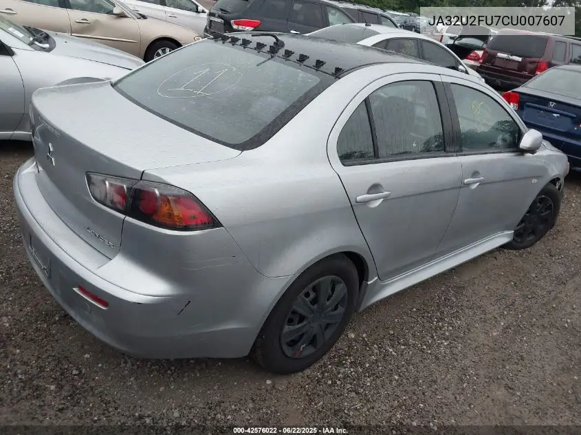 2012 Mitsubishi Lancer Es VIN: JA32U2FU7CU007607 Lot: 42576022