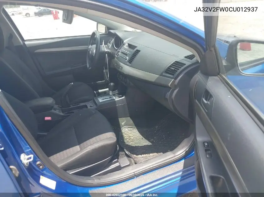 2012 Mitsubishi Lancer Se VIN: JA32V2FW0CU012937 Lot: 42602100