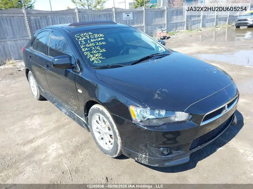 2013 Mitsubishi Lancer Sportback Se VIN: JA32X2HU2DU605254 Lot: 12285806