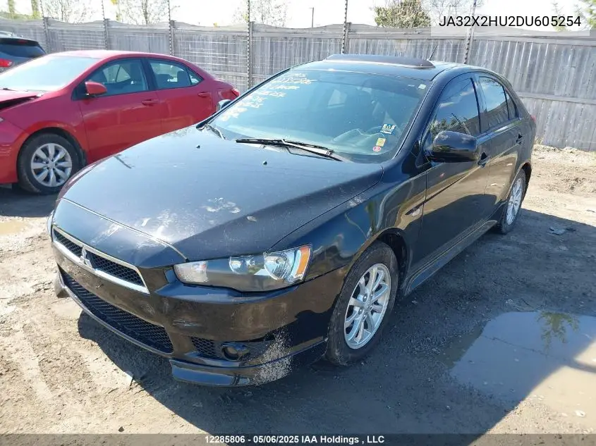 2013 Mitsubishi Lancer Sportback Se VIN: JA32X2HU2DU605254 Lot: 12285806