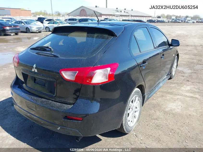 2013 Mitsubishi Lancer Sportback Se VIN: JA32X2HU2DU605254 Lot: 12285806