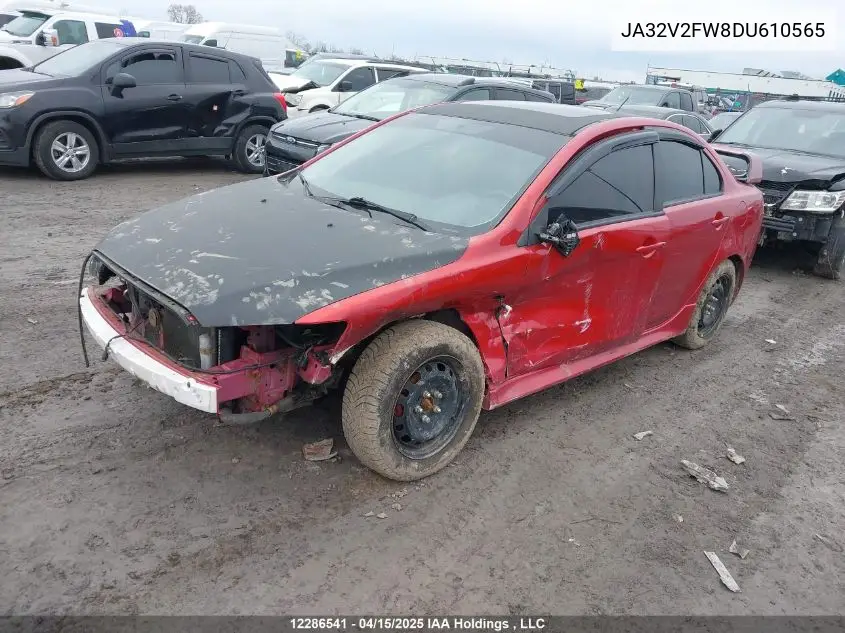 2013 Mitsubishi Lancer Gt Awc/Se Awc VIN: JA32V2FW8DU610565 Lot: 12286541