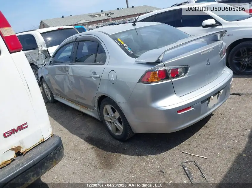 2013 Mitsubishi Lancer Es/Es Sport VIN: JA32U2FU5DU605986 Lot: 12298767