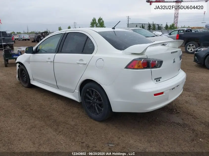 2013 Mitsubishi Lancer Se VIN: JA32U2FU5DU604420 Lot: 12343602X