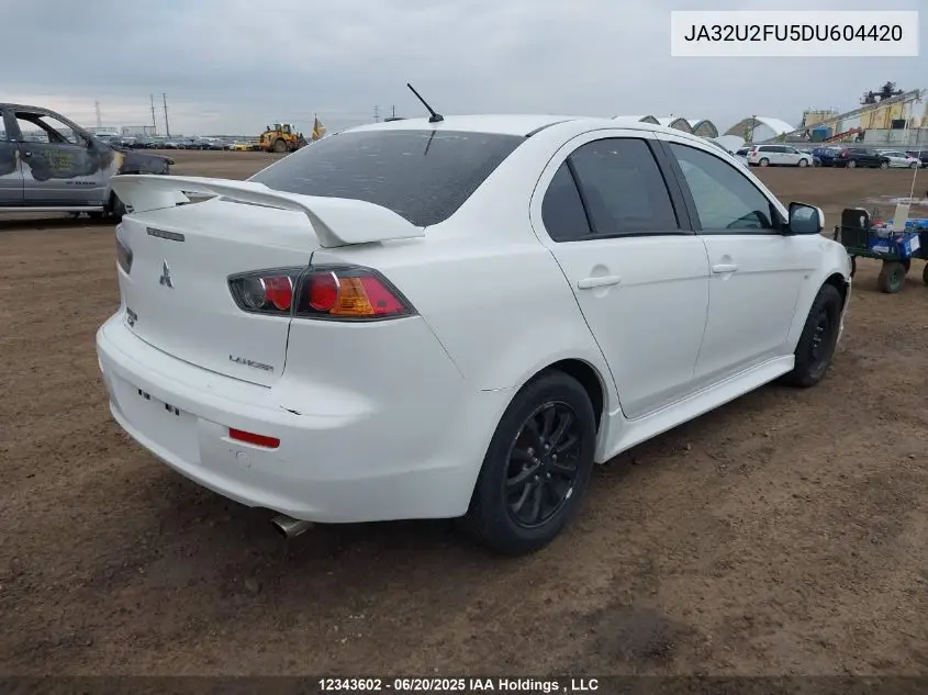2013 Mitsubishi Lancer Se VIN: JA32U2FU5DU604420 Lot: 12343602X