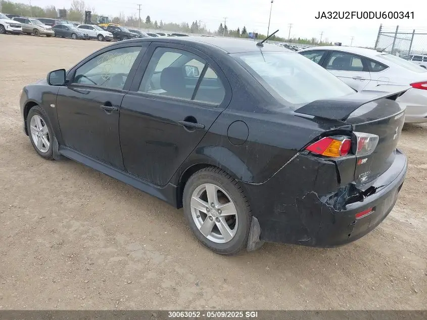 2013 Mitsubishi Lancer Es/Es Sport VIN: JA32U2FU0DU600341 Lot: 30063052