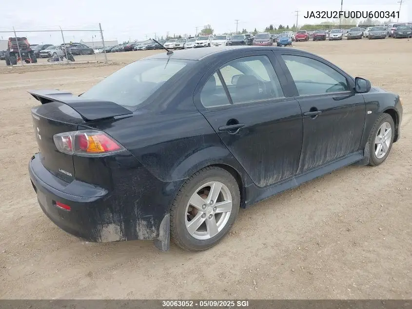 2013 Mitsubishi Lancer Es/Es Sport VIN: JA32U2FU0DU600341 Lot: 30063052