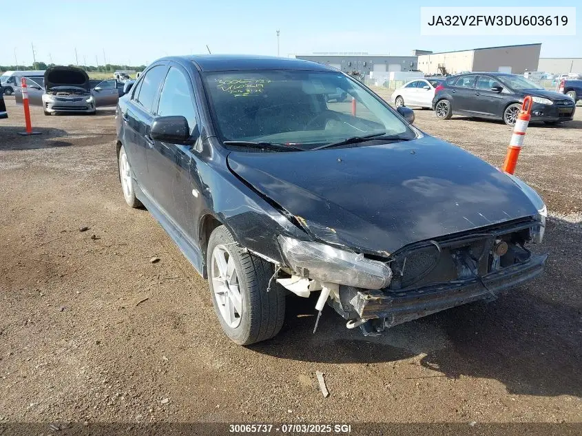 2013 Mitsubishi Lancer Se VIN: JA32V2FW3DU603619 Lot: 30065737