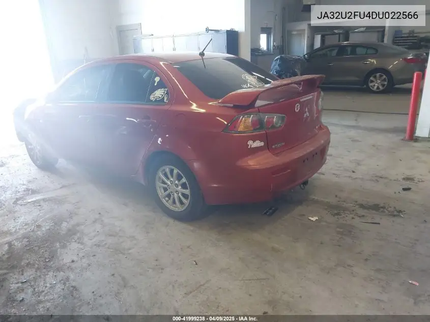 2013 Mitsubishi Lancer Es VIN: JA32U2FU4DU022566 Lot: 41999238