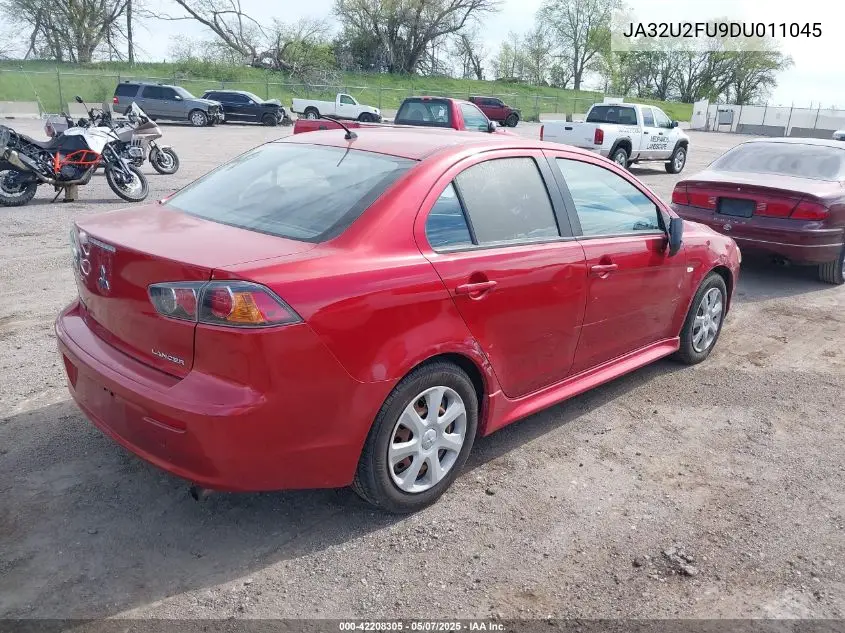 2013 Mitsubishi Lancer Es VIN: JA32U2FU9DU011045 Lot: 42208305