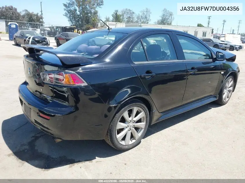 2013 Mitsubishi Lancer Gt VIN: JA32U8FW7DU004356 Lot: 42229396