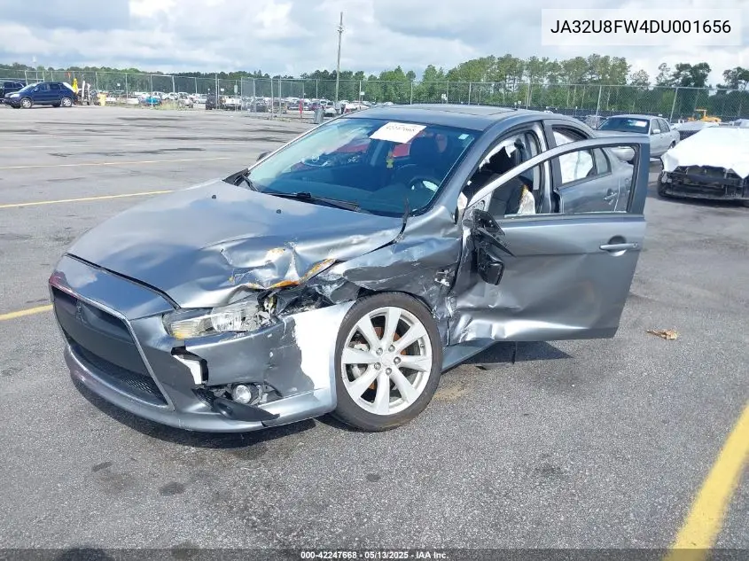 2013 Mitsubishi Lancer Gt VIN: JA32U8FW4DU001656 Lot: 42247668