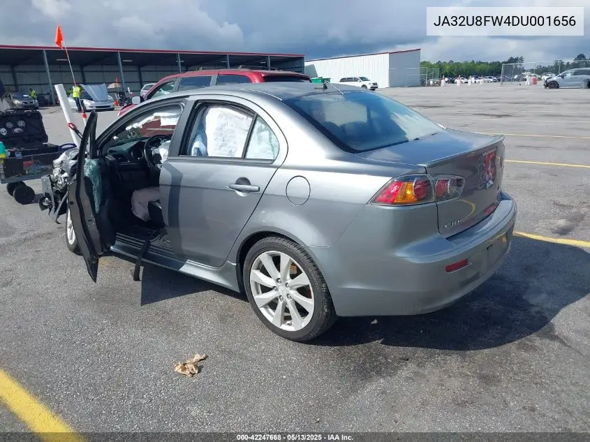 2013 Mitsubishi Lancer Gt VIN: JA32U8FW4DU001656 Lot: 42247668