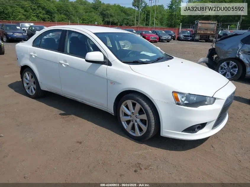 2013 Mitsubishi Lancer Gt VIN: JA32U8FW2DU005592 Lot: 42400933