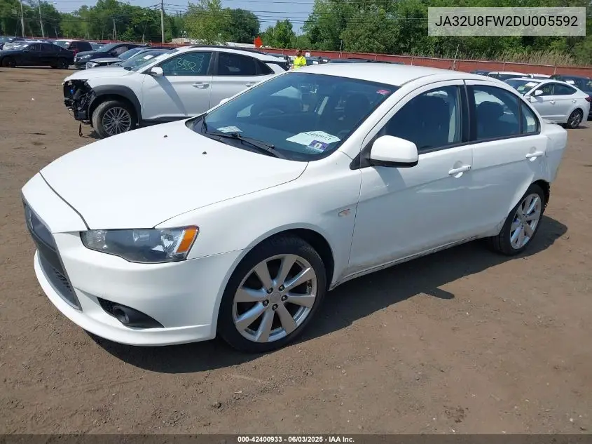 2013 Mitsubishi Lancer Gt VIN: JA32U8FW2DU005592 Lot: 42400933