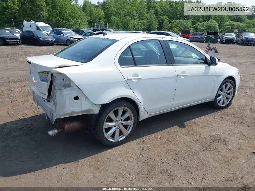 2013 Mitsubishi Lancer Gt VIN: JA32U8FW2DU005592 Lot: 42400933