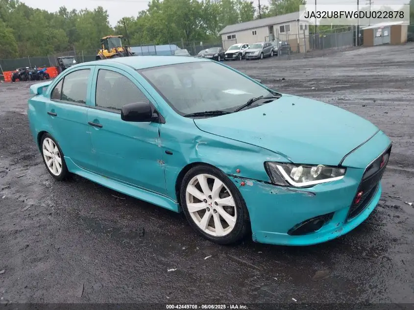 2013 Mitsubishi Lancer Gt VIN: JA32U8FW6DU022878 Lot: 42449708