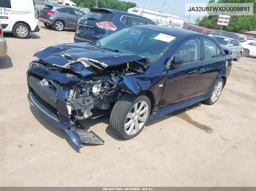 2013 Mitsubishi Lancer Gt VIN: JA32U8FWXDU009891 Lot: 42471844