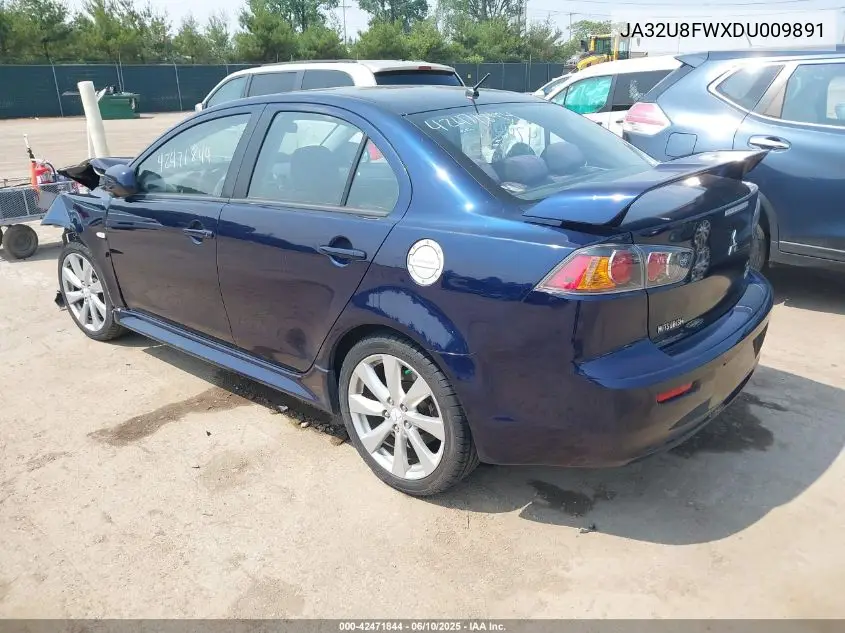 2013 Mitsubishi Lancer Gt VIN: JA32U8FWXDU009891 Lot: 42471844