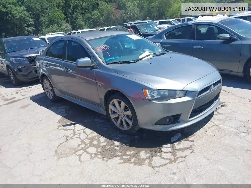 2013 Mitsubishi Lancer Gt VIN: JA32U8FW7DU015180 Lot: 42607077