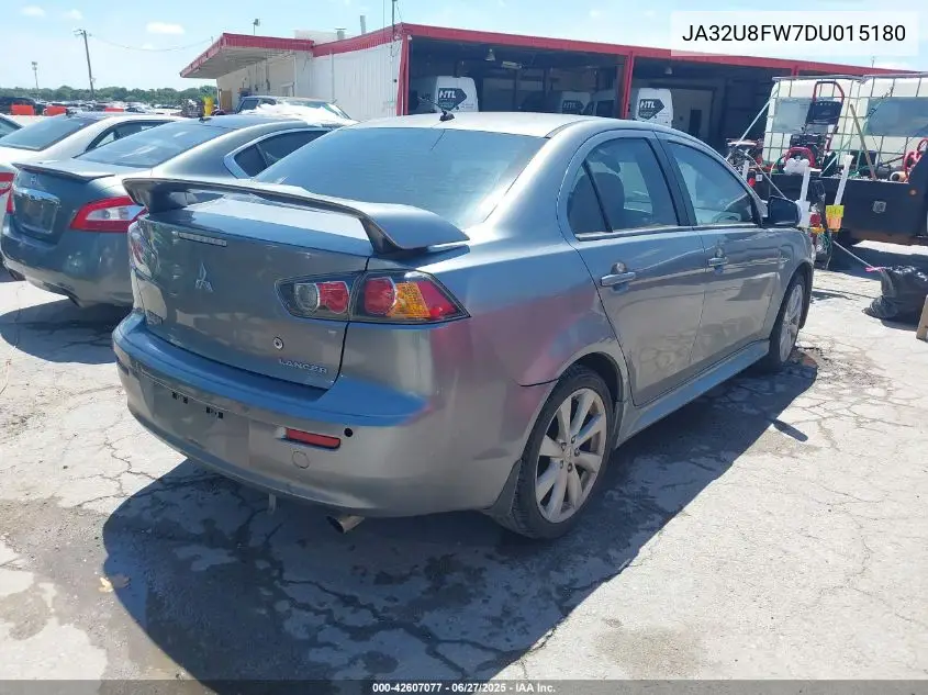 2013 Mitsubishi Lancer Gt VIN: JA32U8FW7DU015180 Lot: 42607077